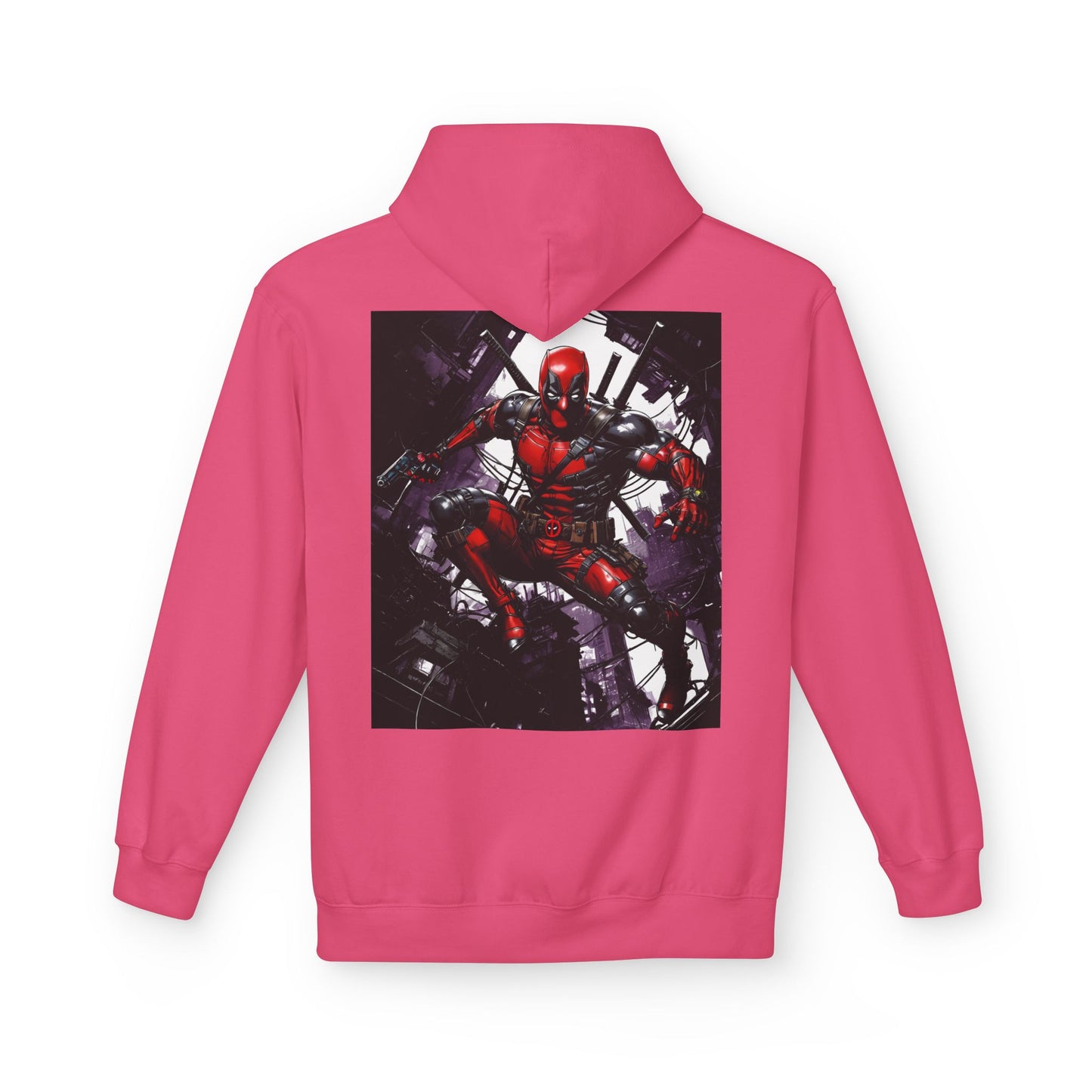 Deadpool Fan Art Hoodie, Comic Collector Gift, Vintage Style Hooded Sweatshirt, Comicon Apparel, Marvel Fan Apparel