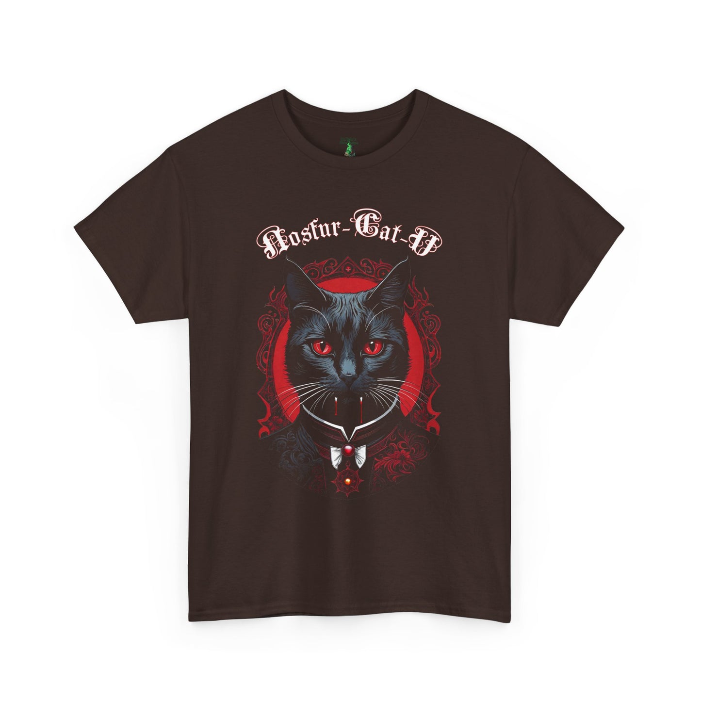 Nosfur-Cat-U Gothic Cat Unisex Heavy Cotton Tee, Vampire Feline Lord, Horror Movie Shirt, Gothic Cat Lover Gift, Hilarious Tee