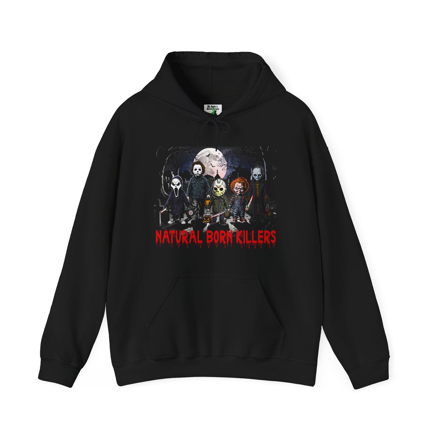 Natural Born Killers Hoodie, Movie Murders Hoodies, Ghostface Hoodie, Jason Voorhees, Michael Myers, Chucky , Pinhead, Halloween Hooded sweatshirt, Unisex Heavy Blend™ Hooded Sweatshirt