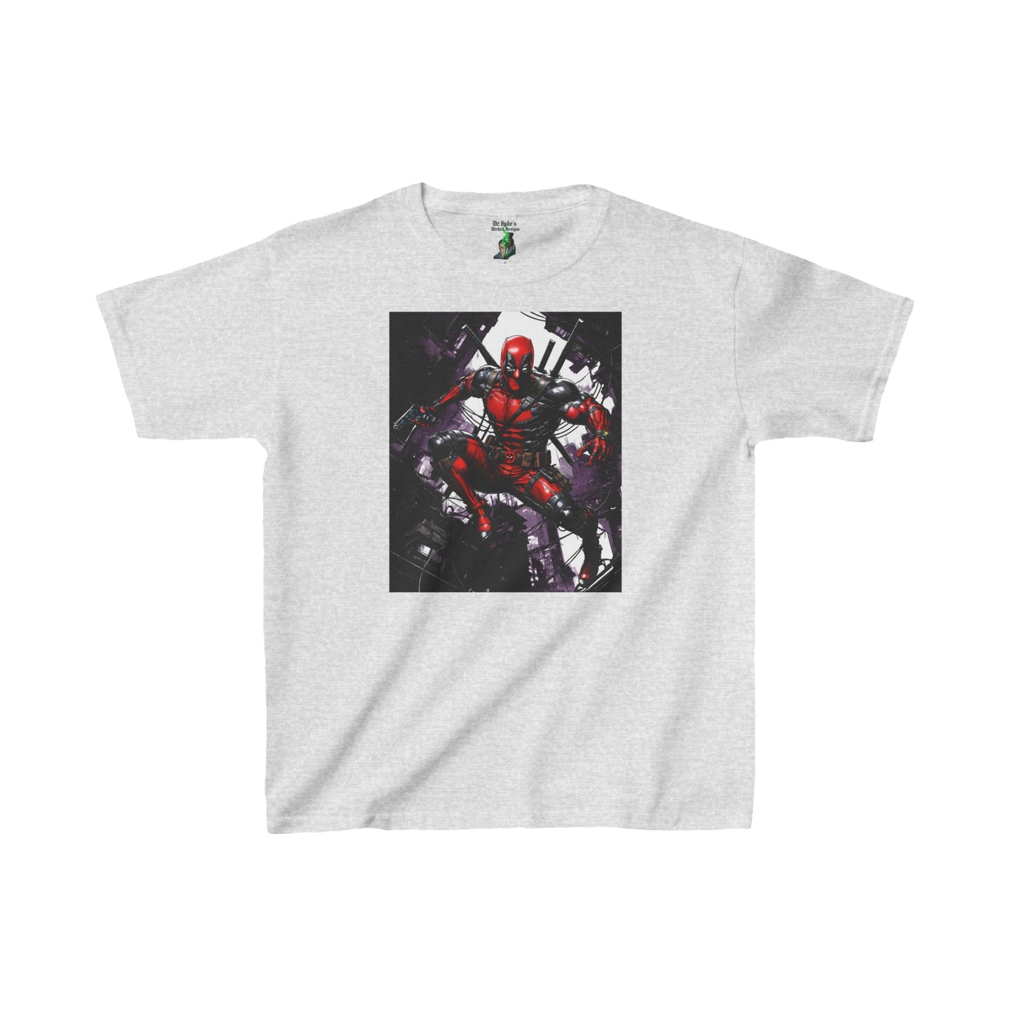 Deadpool Fan Art Kids Tee, Marvel Gift, Comic Con Shirt, Vintage Cotton T-shirt