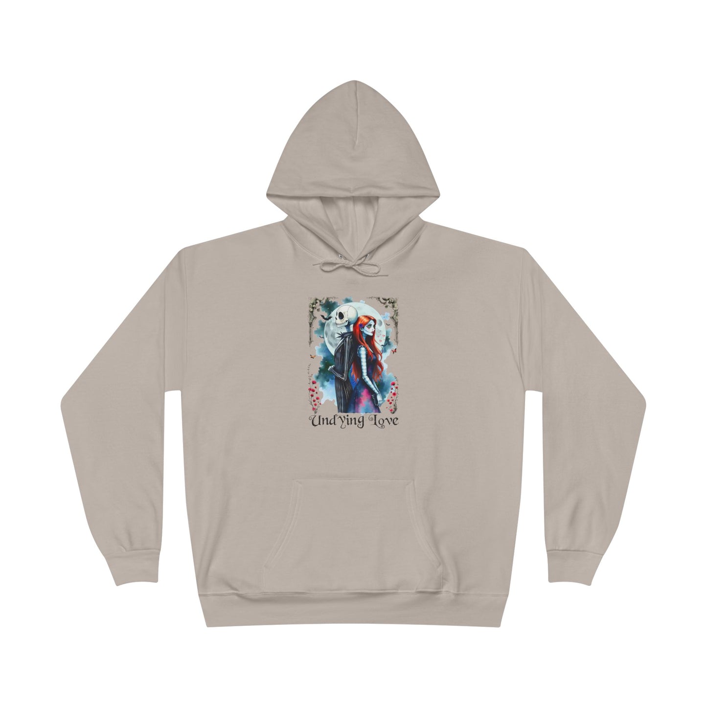 Jack and Sally Undying Love Unisex Pullover Hoodie Sweatshirt, Halloween Hoodie, Christmas Gift, Gothic Love Story, Gothic Romance