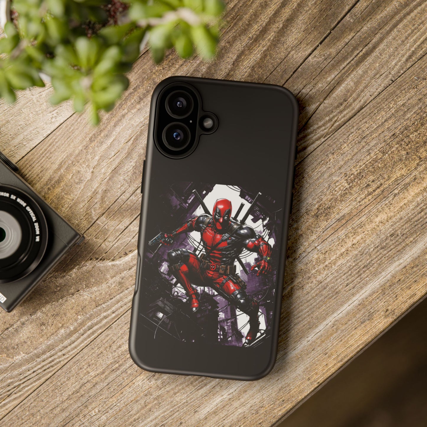 Deadpool Fan Art Tough Cases - Rugged Cell Phone Case, T-Shirt, Sweatshirt, Hoodie - Stylish Hero Accessories, Baller Matching Set, Marvel