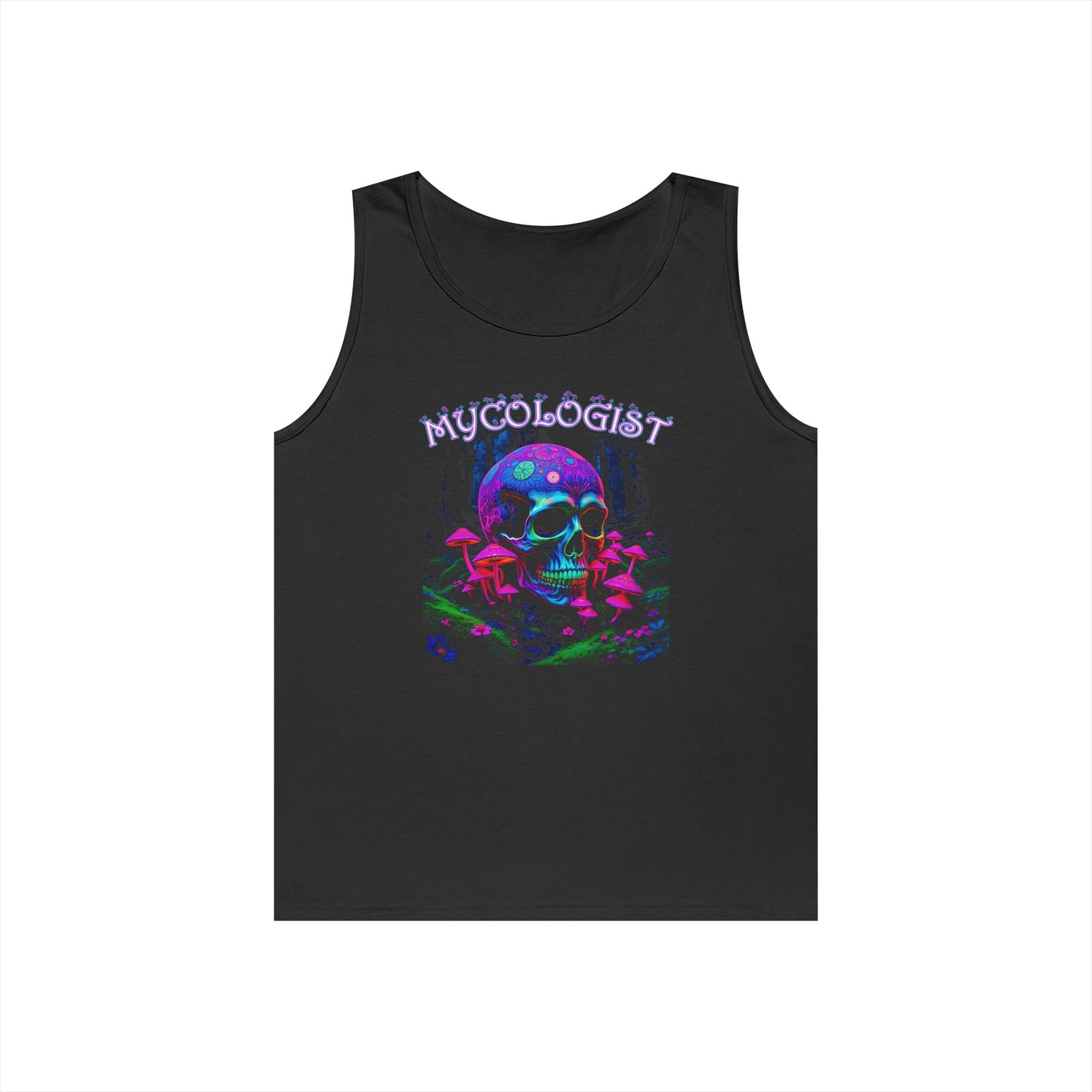 Mycologist Unisex Heavy Cotton Tank Top | Nature Lover Gift, Botanical Style, Eco-Friendly Apparel, Summer Wear, Unique Design