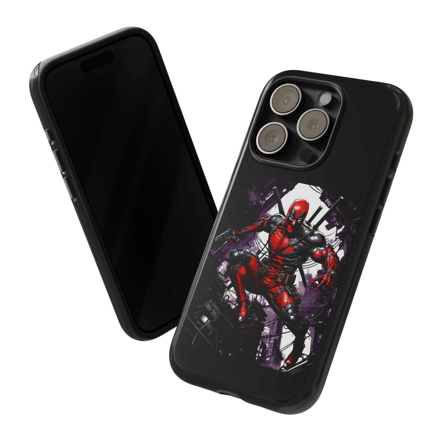 Deadpool Fan Art Tough Cases - Rugged Cell Phone Case, T-Shirt, Sweatshirt, Hoodie - Stylish Hero Accessories, Baller Matching Set, Marvel
