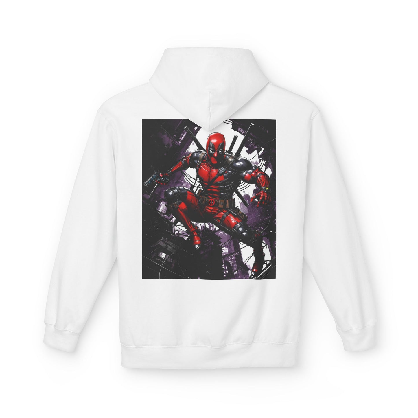 Deadpool Fan Art Hoodie, Comic Collector Gift, Vintage Style Hooded Sweatshirt, Comicon Apparel, Marvel Fan Apparel