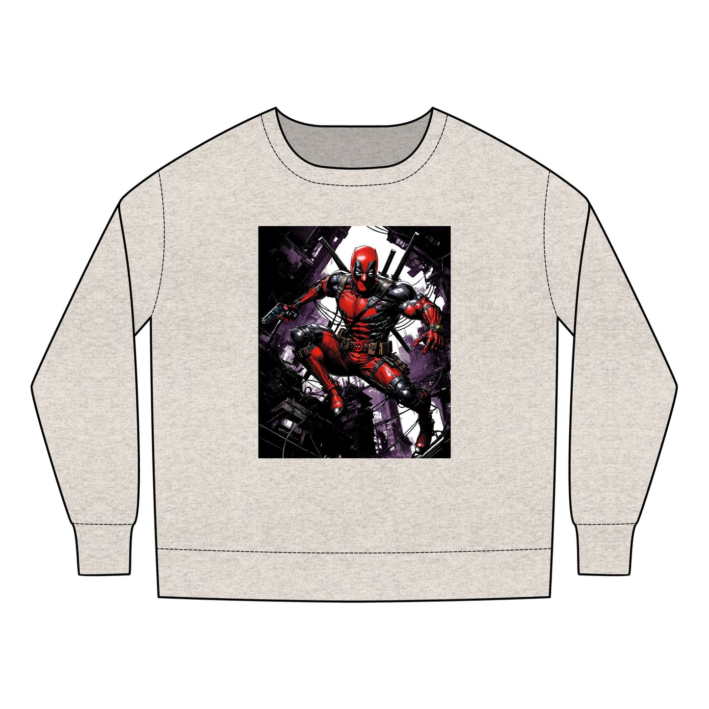 Deadpool Fan Art Toddler Sweatshirt, Comic Collector Gift, Marvel Kids Clothing, Unisex Fleece Pullover, Comicon Outfit