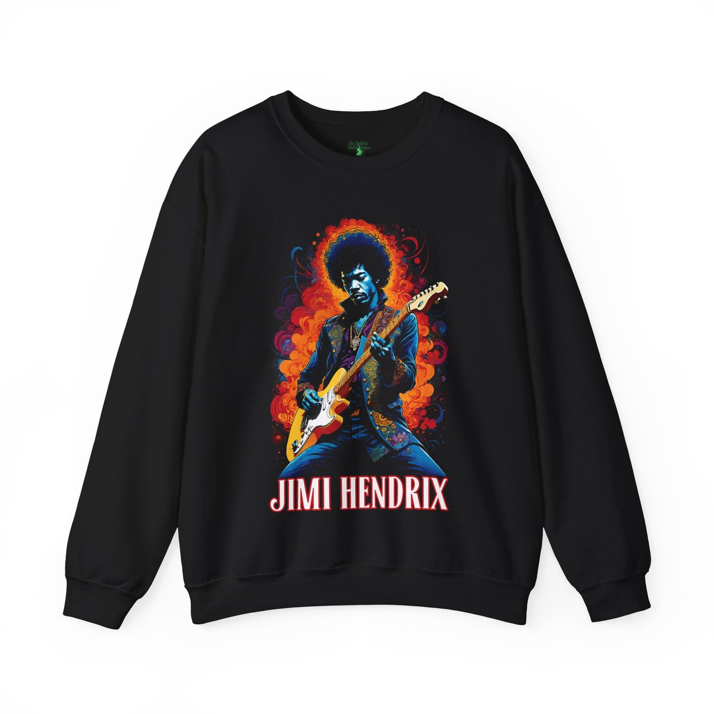 Retro Jimi Hendrix Sweatshirt, Music Festival Crewneck, Unisex Cotton Pullover, Casual Outing Jumper, Artist Gift Hoodie, Stylish Graphic