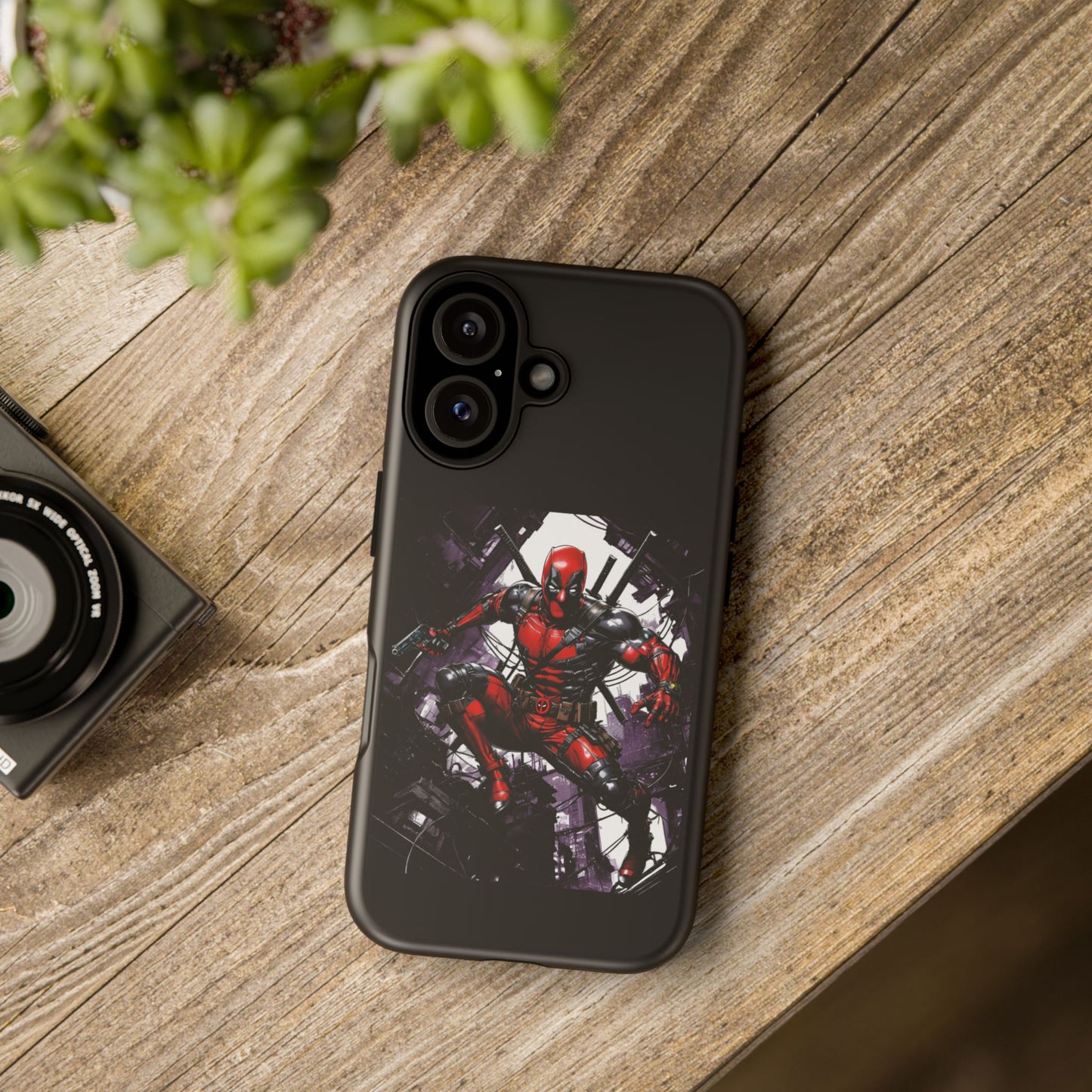 Deadpool Fan Art Tough Cases - Rugged Cell Phone Case, T-Shirt, Sweatshirt, Hoodie - Stylish Hero Accessories, Baller Matching Set, Marvel