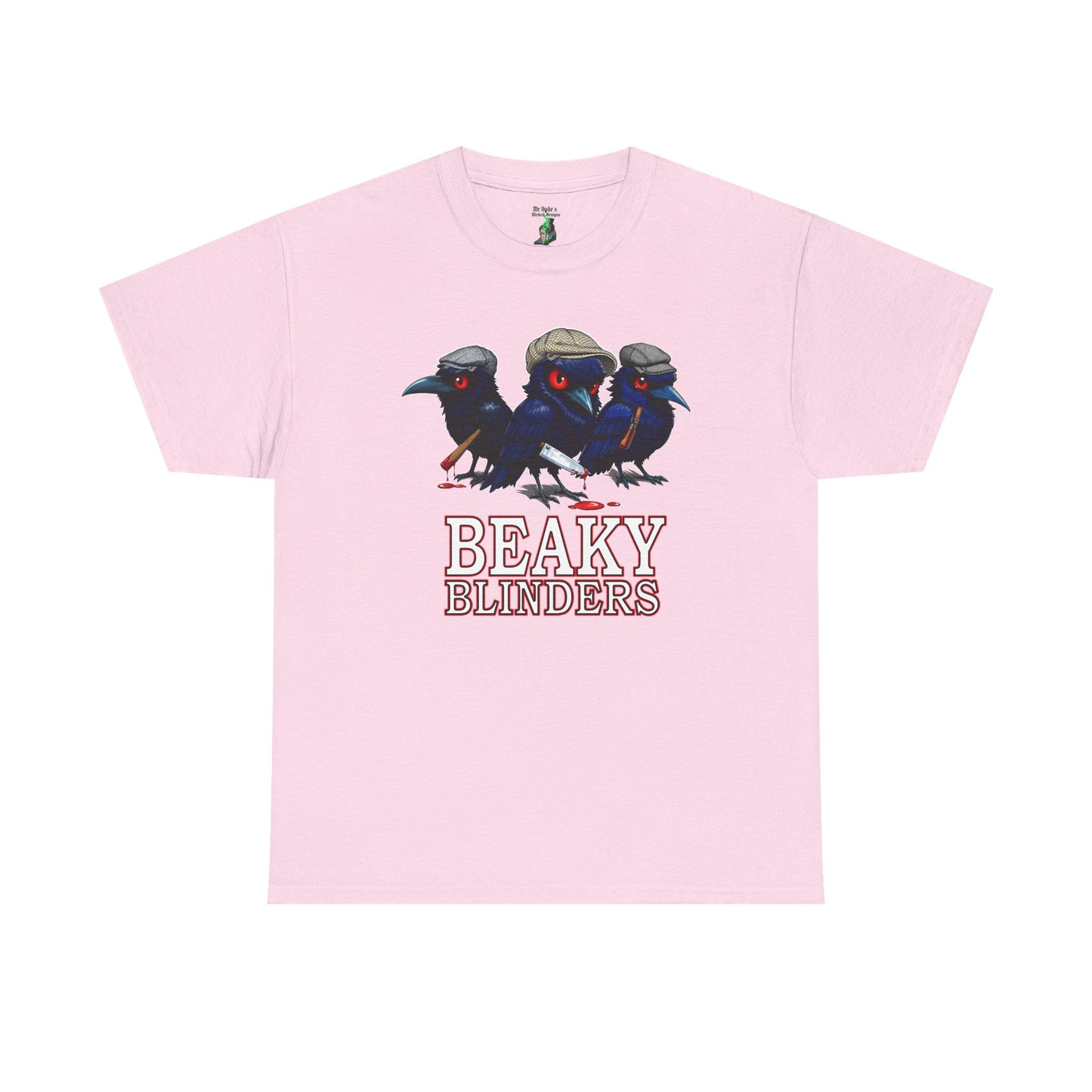 Beaky Blinders Unisex Tee, Peaky Blinders Parody Shirt, Gangster Fan Gift, Murder of Crows T-shirt, Tommy Shelby Tee, Razor Blades Tee