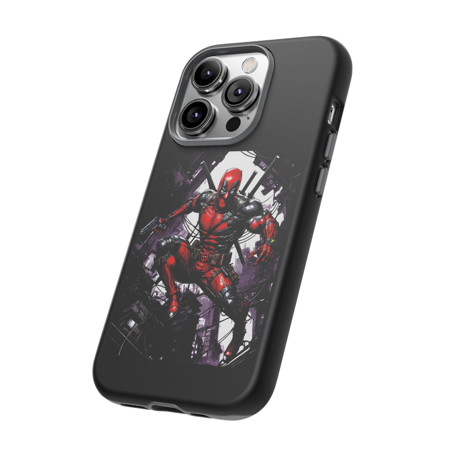 Deadpool Fan Art Tough Cases - Rugged Cell Phone Case, T-Shirt, Sweatshirt, Hoodie - Stylish Hero Accessories, Baller Matching Set, Marvel