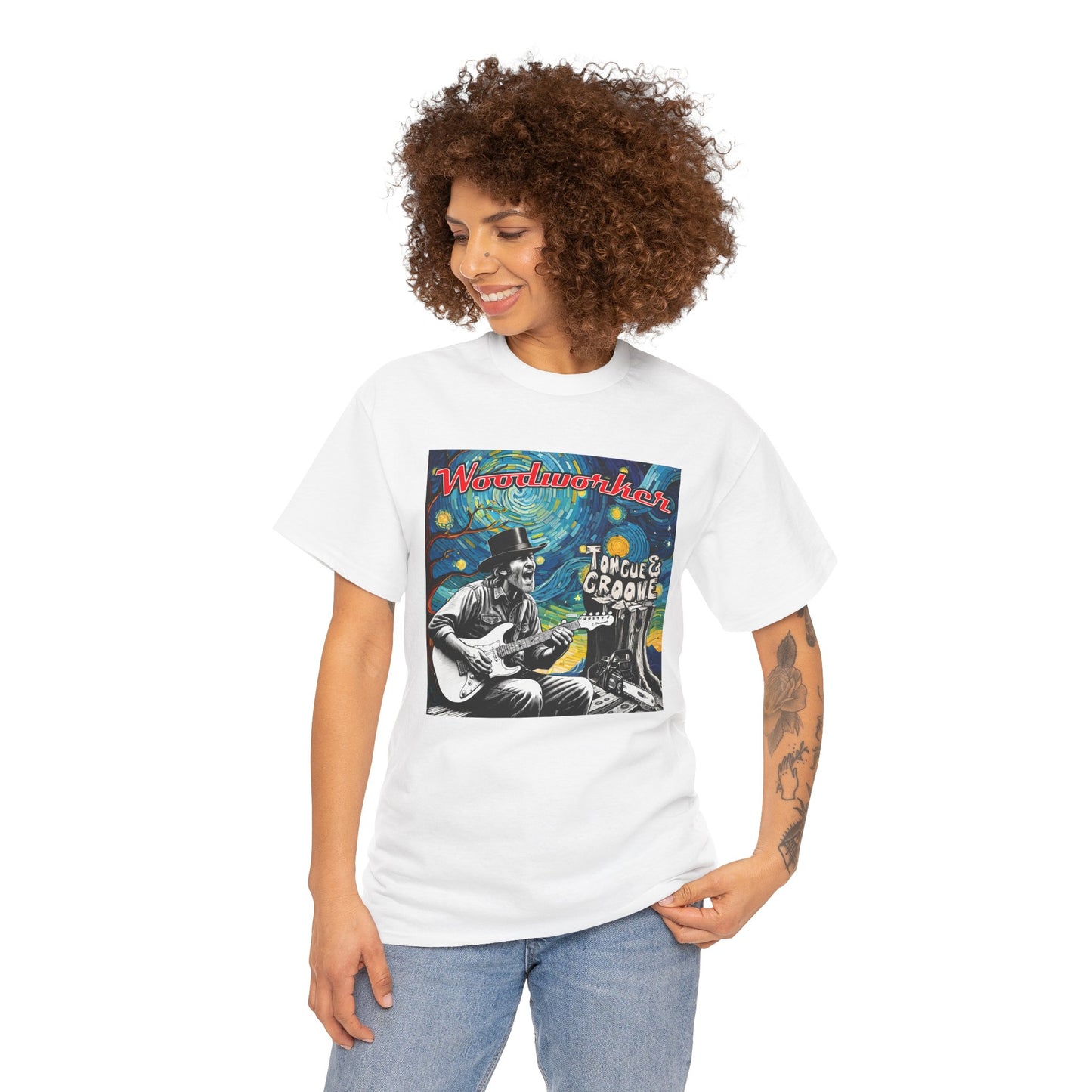 Woodworker Tongue & Groove Unisex Heavy Cotton Tee