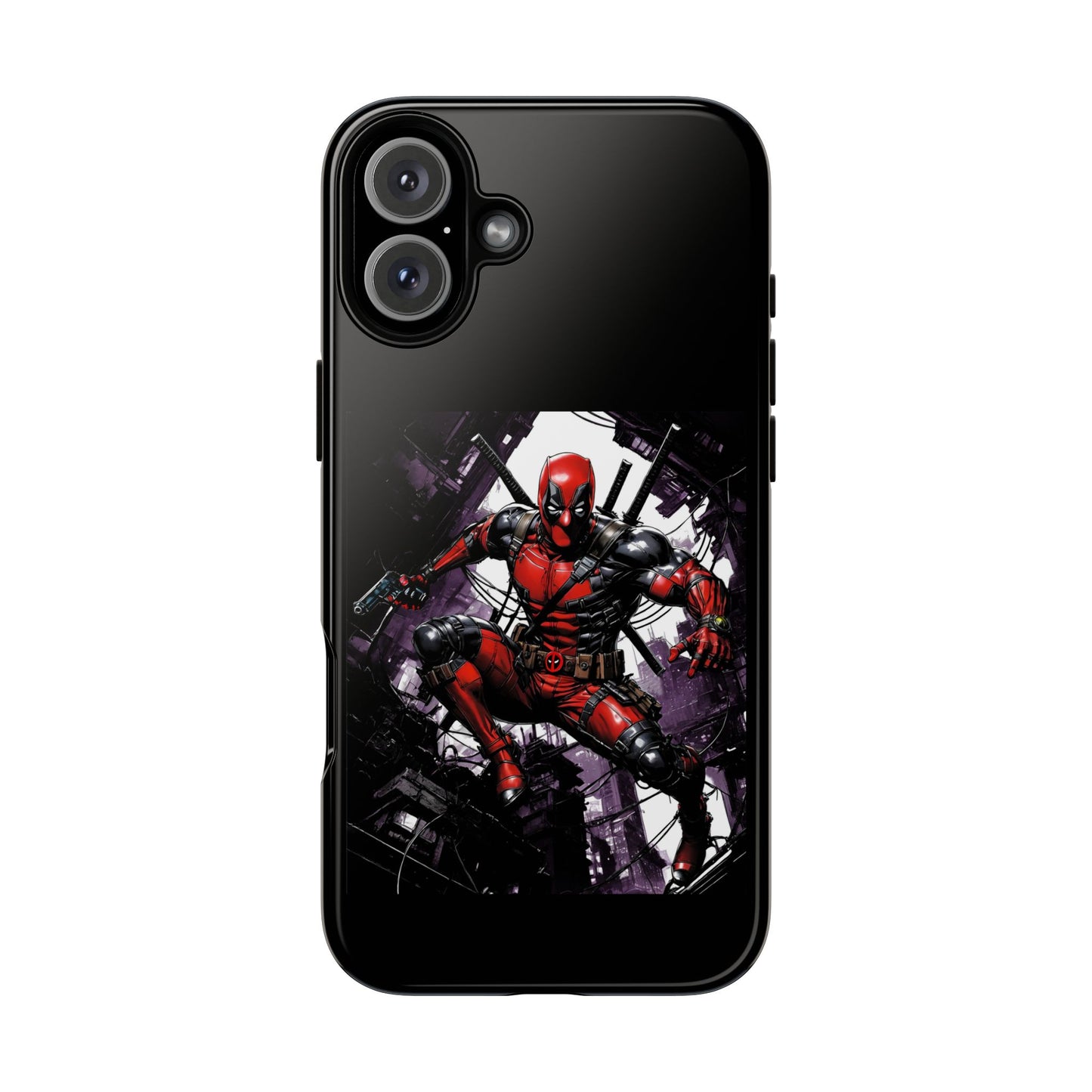 Deadpool Fan Art Tough Cases - Rugged Cell Phone Case, T-Shirt, Sweatshirt, Hoodie - Stylish Hero Accessories, Baller Matching Set, Marvel