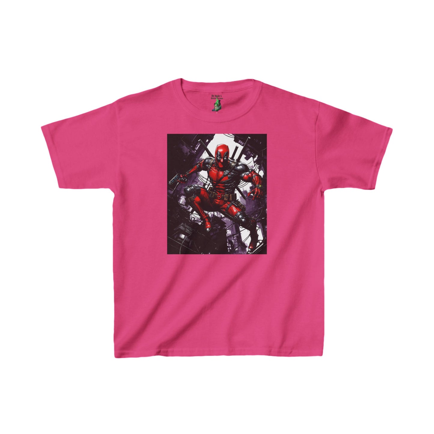 Deadpool Fan Art Kids Tee, Marvel Gift, Comic Con Shirt, Vintage Cotton T-shirt