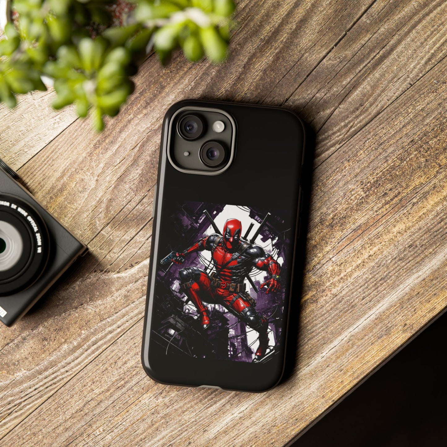 Deadpool Fan Art Tough Cases - Rugged Cell Phone Case, T-Shirt, Sweatshirt, Hoodie - Stylish Hero Accessories, Baller Matching Set, Marvel