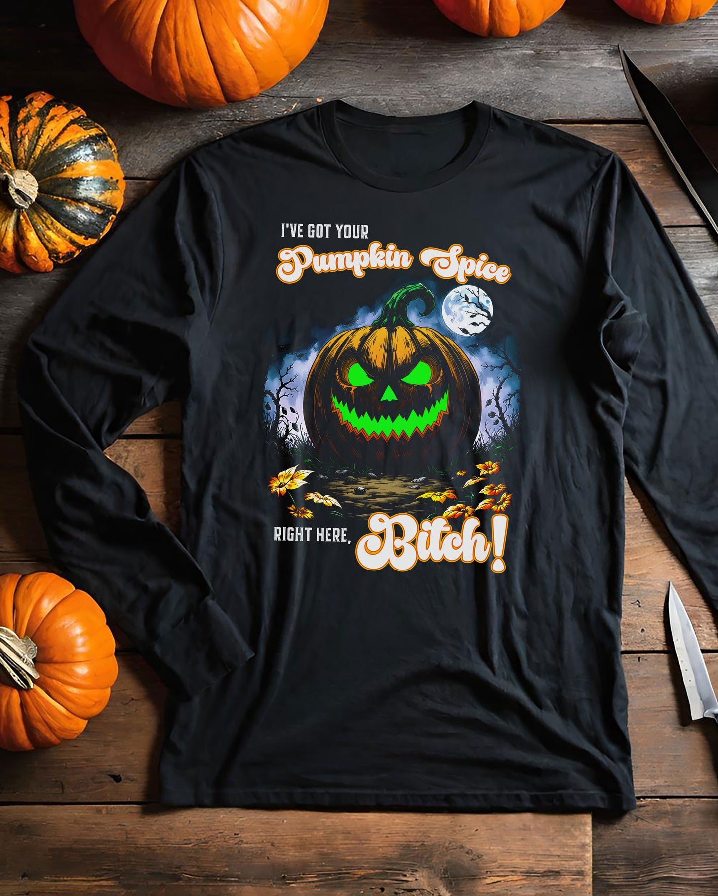 Cotton Tee, Pumpkin Spice Halloween Jack-O-Lantern Unisex Shirt, Fall Festivities Gift, Funny Autumn Clothing, Casual Outfit