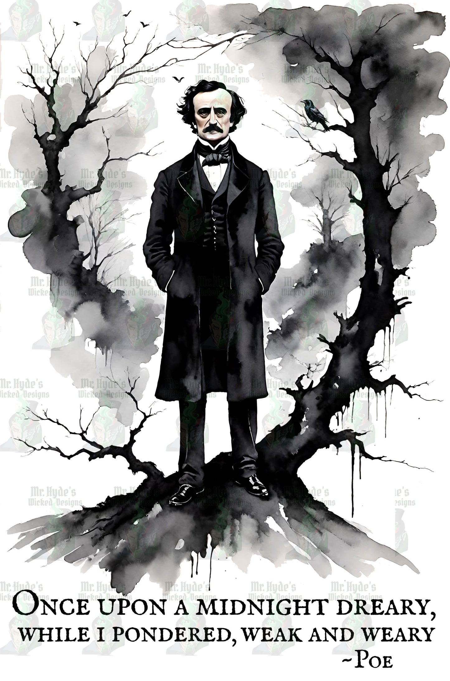 Edgar Allen Poe - Gothic Horror Sweatshirt - Famous Quote - Literary T-shirt - Poetry Tee - Unisex Heavy Blend™ Crewneck Sweatshirt