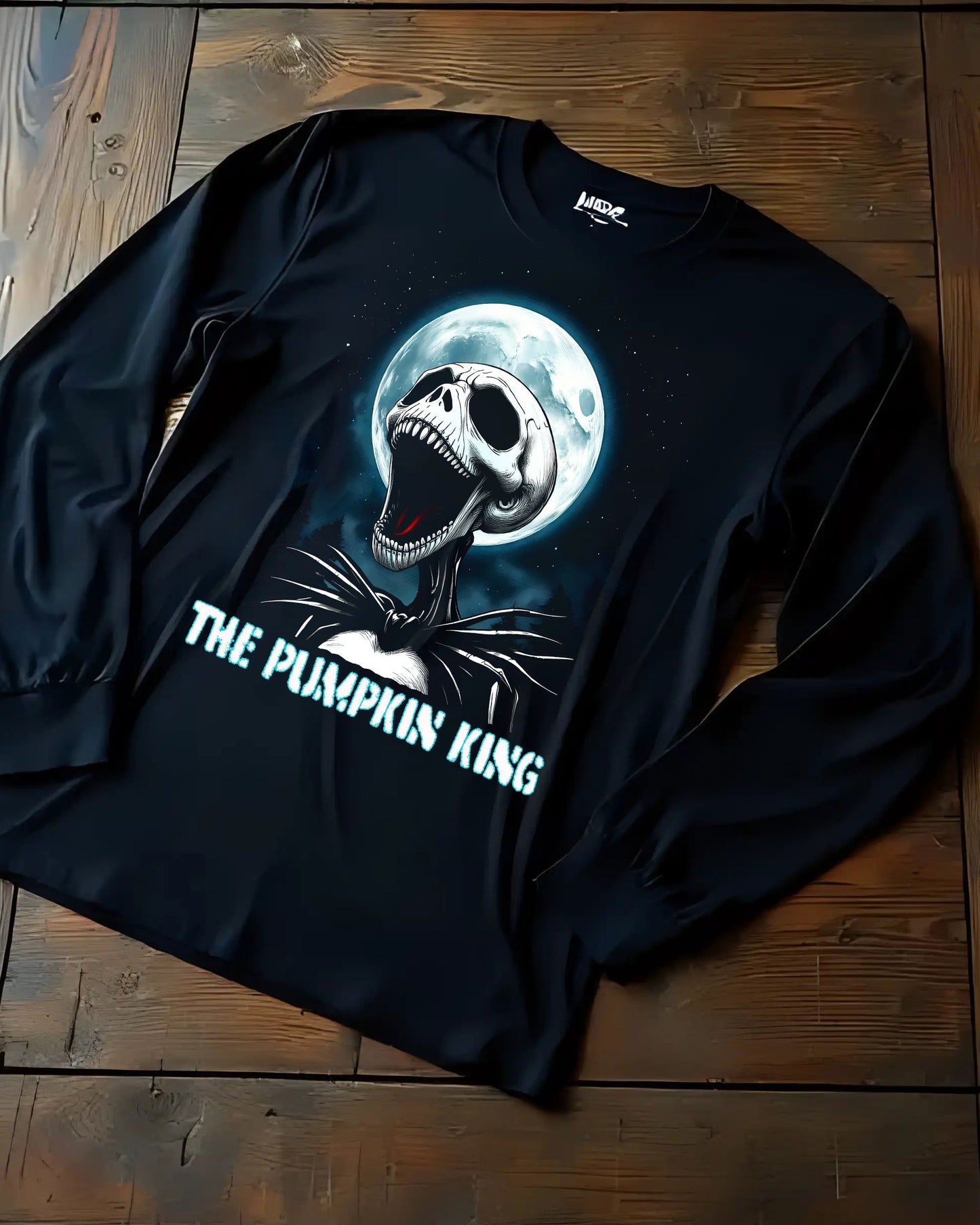 Unisex Long Sleeve Tee, The Pumpkin King Tee, Nightmare Jack Tee, Halloween T-shirt, Christmas T-shirt