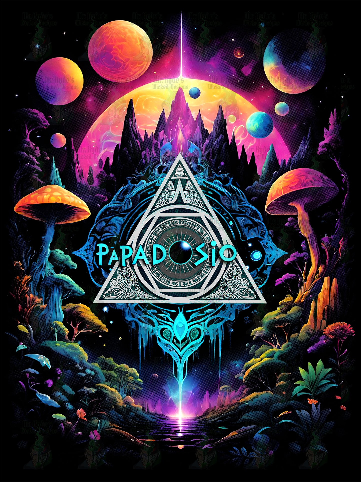 Papadsio Psychedelic Festival Unisex T-Shirt, Music festival shirt, Papadosio fanart, Band shirt, Concert Tee