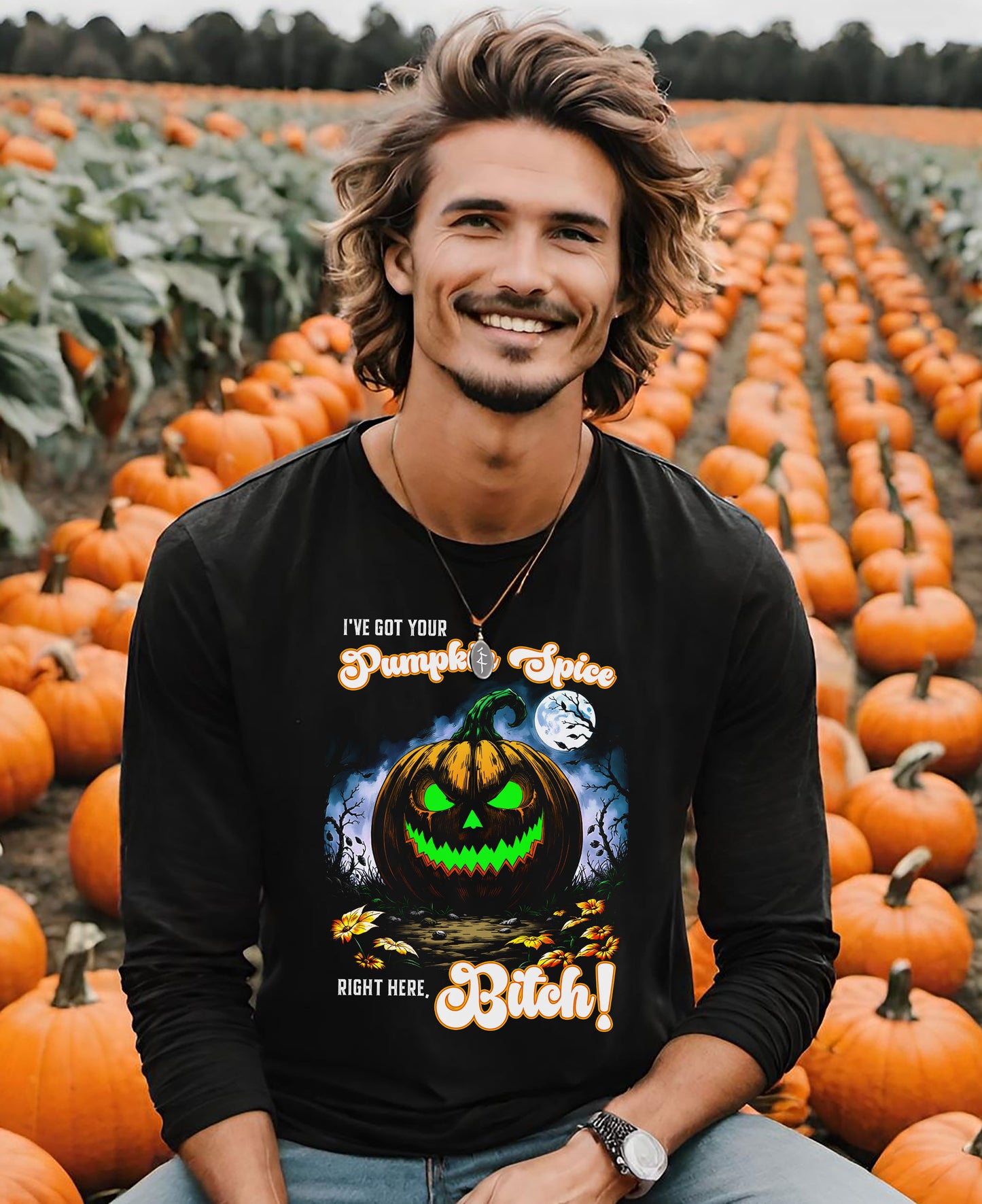 Cotton Tee, Pumpkin Spice Halloween Jack-O-Lantern Unisex Shirt, Fall Festivities Gift, Funny Autumn Clothing, Casual Outfit