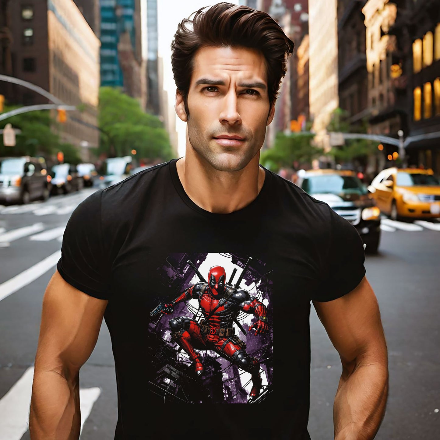 Deadpool Fan Art T-shirt, Comic Collector Shirt, Marvel Fan Gift, Comicon Apparel, Unisex Ultra Cotton Tee