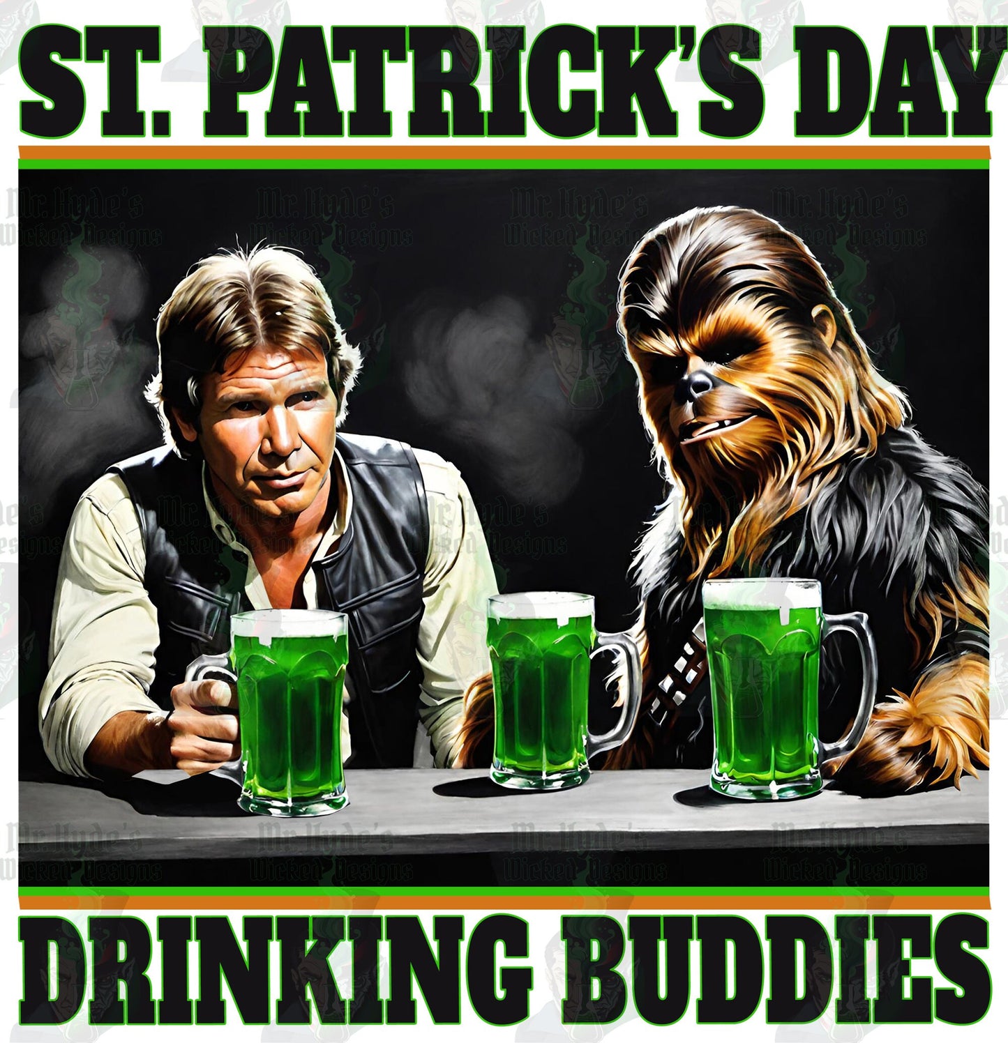 St Patrick's Day is right around the corner and you are going to want to be ready with your Star Wars Holiday T-shirt, Drinking Buddies. This St. Patricks Day t-shirt makes a perfect gift for the Drinking Buddy in your life. Gets yours today.