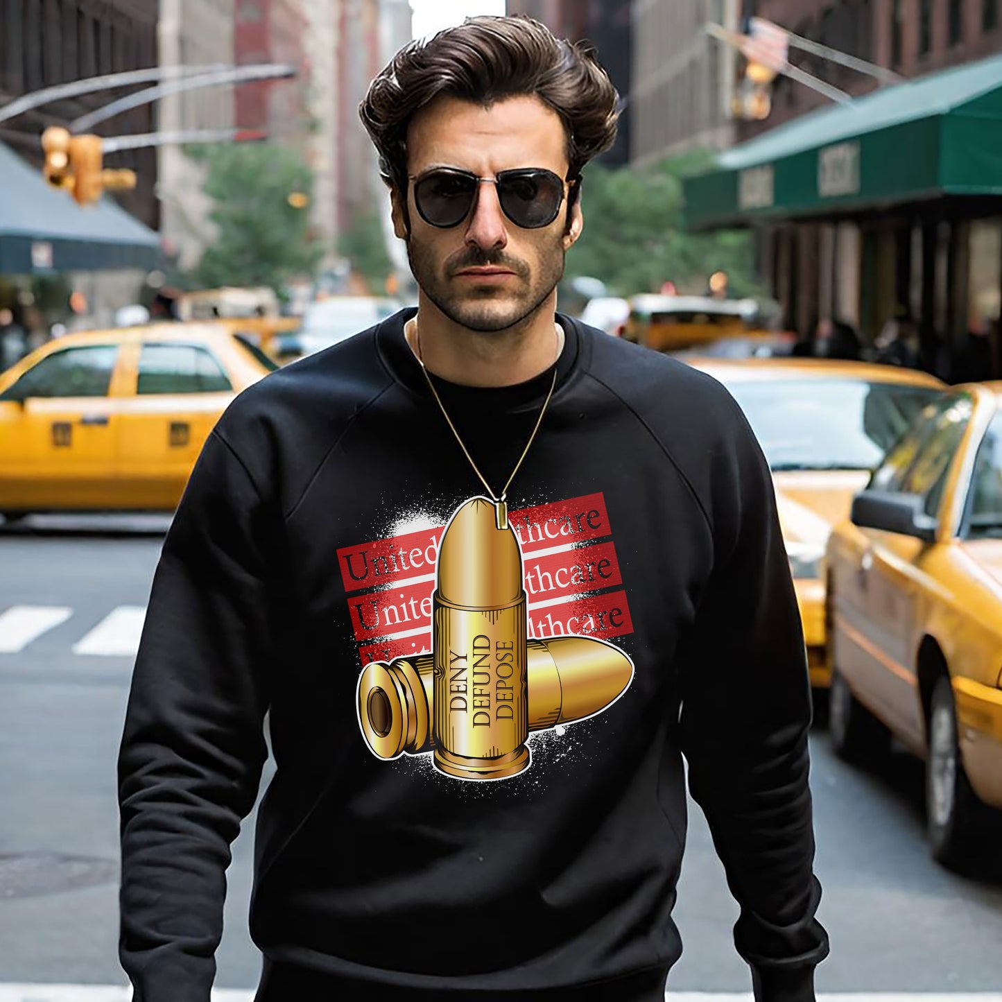 Deny, Defund, and Depose Hoodie, Deny Defund Depose Pullover, United Healthcare Tragedy Tee, Social Justice Sweatshirt, Health Insurance