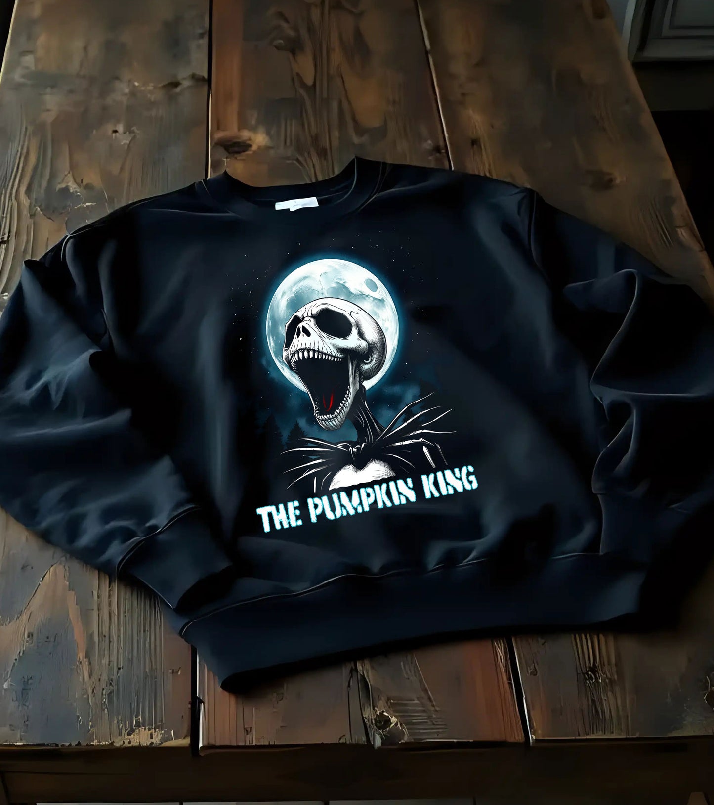 Pumpkin King Sweatshirt, Halloween Apparel, Unisex Crewneck, Spooky Fashion, Fall Wardrobe, Gift for Fans, Cozy Autumn Wear