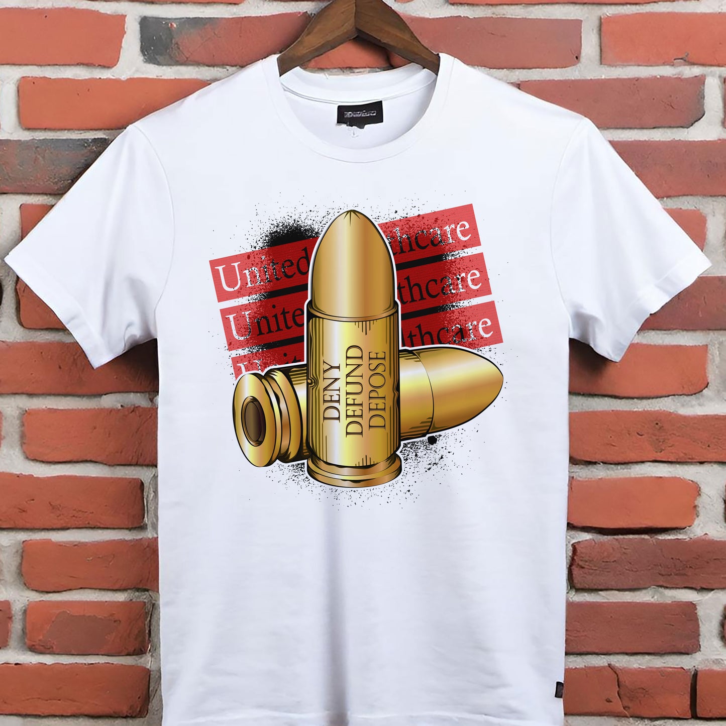 Deny, Defund, and Depose Tee, Health Care Activist Unisex Tee, Protest Insurance System, Stop Corporate Greed Shirt, Unisex Political Tee,