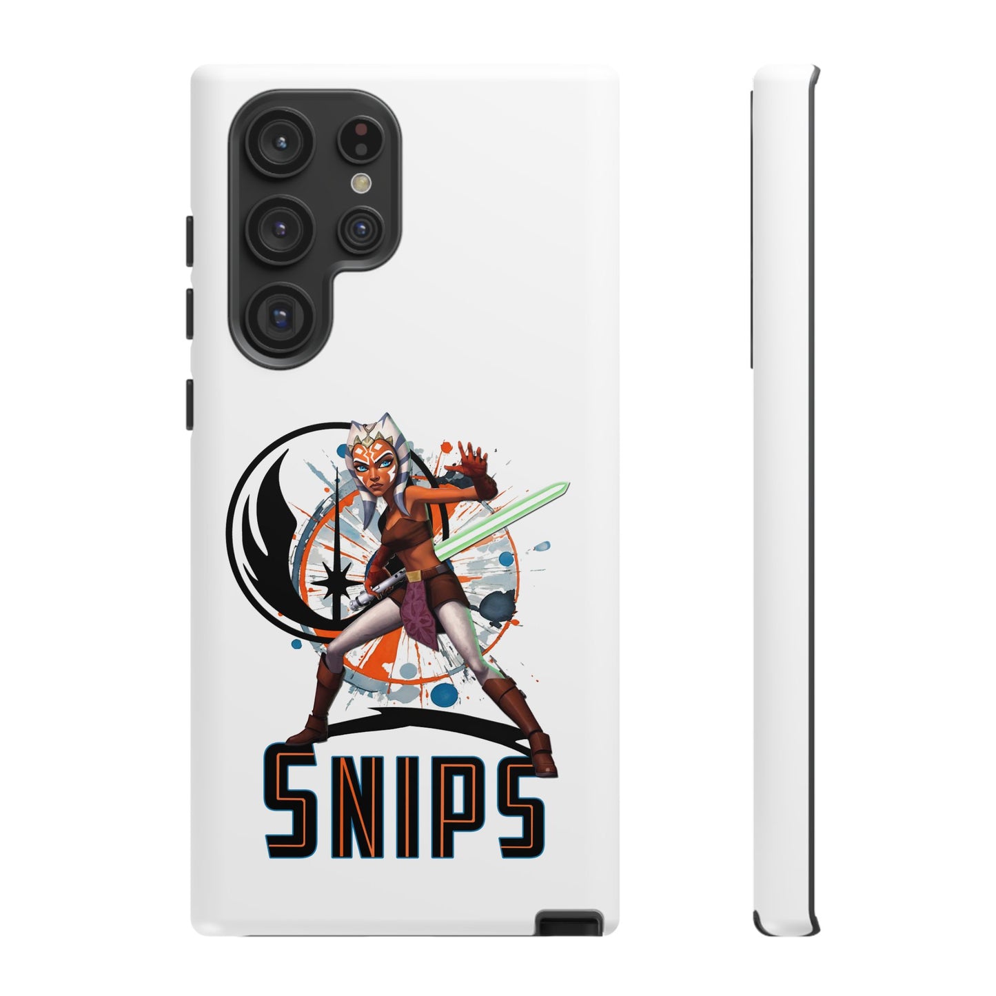 Tough Cases - Ahsoka Tano Star Wars Rugged Cell Phone Case, Snips Design, Lightweight & Durable, Ideal for Girl Power Fans, Nerds, Geeky