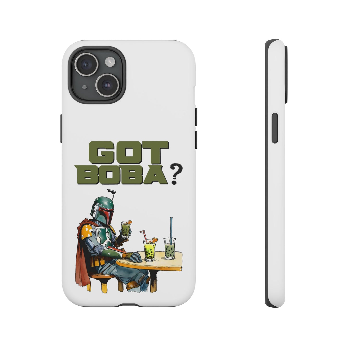 Tough Cases, Boba Fett Cell Phone Case, Star Wars Phone Cover, Rugged Phone Case, Funny Phone Case, Watercolor Design