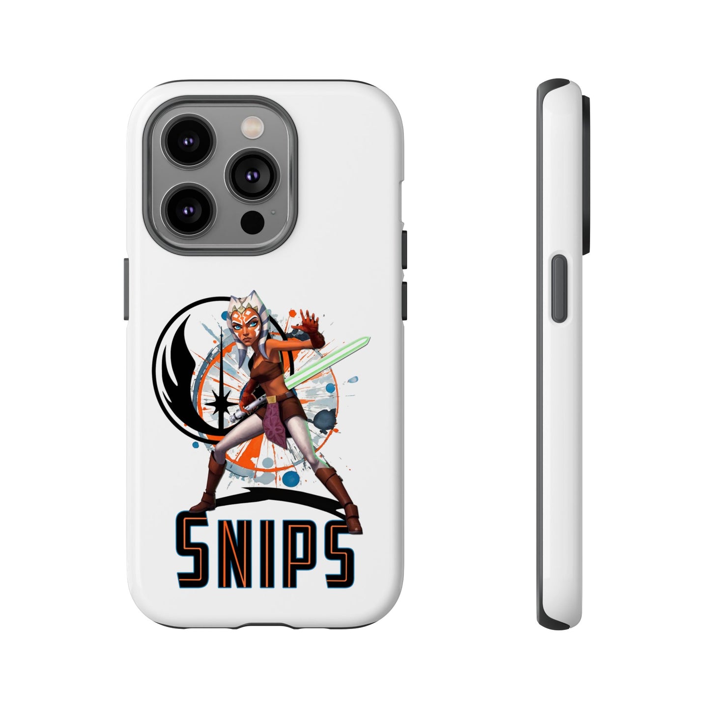 Tough Cases - Ahsoka Tano Star Wars Rugged Cell Phone Case, Snips Design, Lightweight & Durable, Ideal for Girl Power Fans, Nerds, Geeky