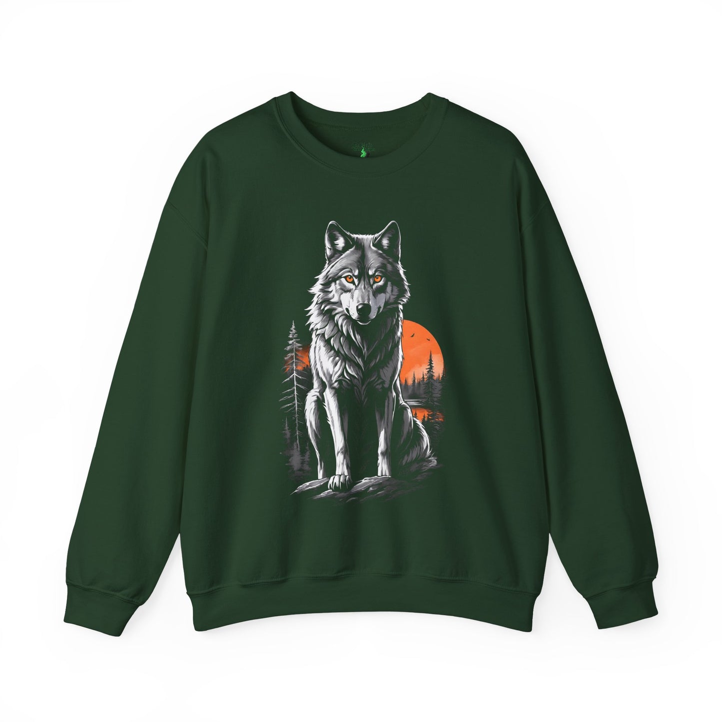 Wolf Moon Unisex Sweatshirt - North American Gray Wolf Design - Endangered Species Awareness Hoodie, Nature Lover Gift, Wildlife