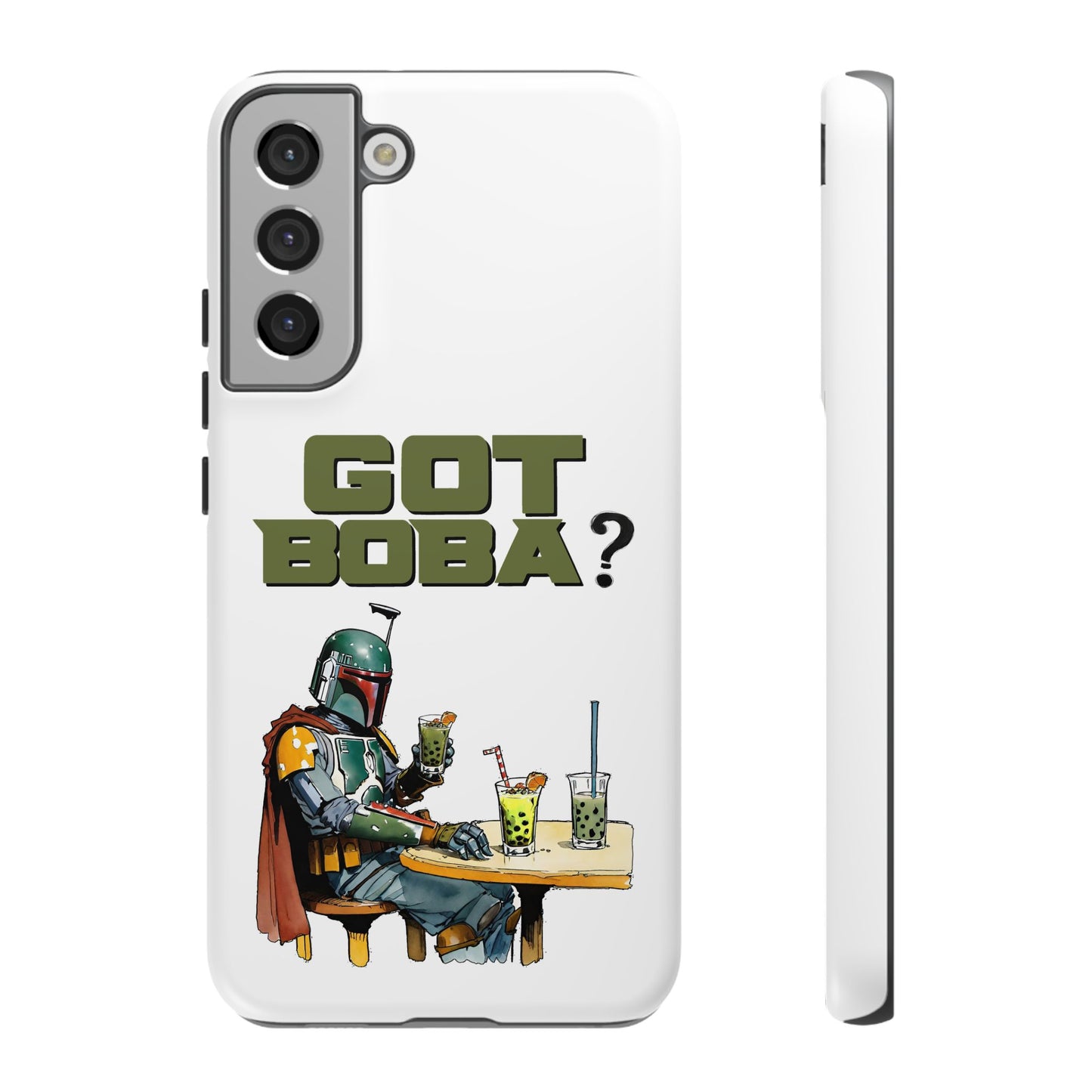 Tough Cases, Boba Fett Cell Phone Case, Star Wars Phone Cover, Rugged Phone Case, Funny Phone Case, Watercolor Design