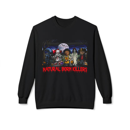 Horror Movie Halloween Parody Sweatshirt, Scary Movie Icons Graphic Crewneck Sweatshirt, Halloween Costume Apparel, Horror Movie Fan Gift,