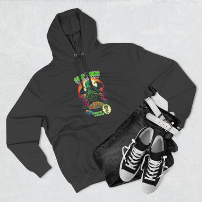 Cthulhu Three-Panel Fleece Hoodie | Trendy Graphic Sweatshirt | Boho Style, Cthulhu Parody Tee, Casual Wear, Gift Idea