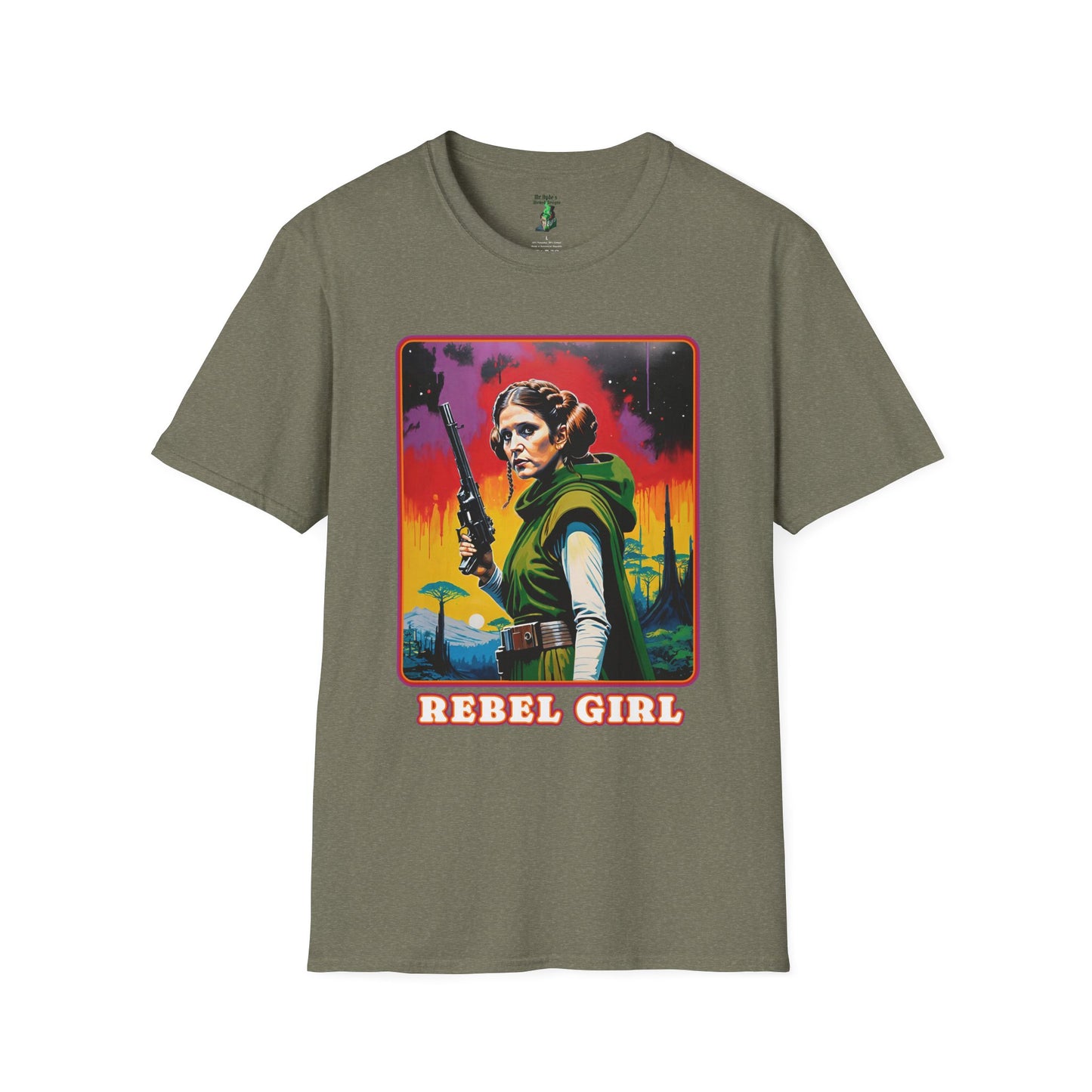 Princess Leia Rebel Princess Unisex Softstyle T-Shirt, Star Wars Tee, Rebel Girls Tank Top, Sci-Fi Fan Gift, Cosplay Shirt