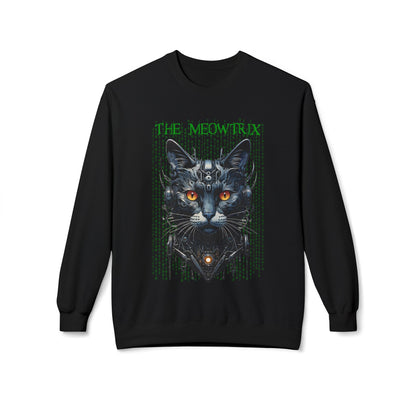 Matrix Cat Parody Sweatshirt, Funny Meowtrix Design, Cat Lover Gift, Movie Parody Shirt, Cool Neo Cat Apparel