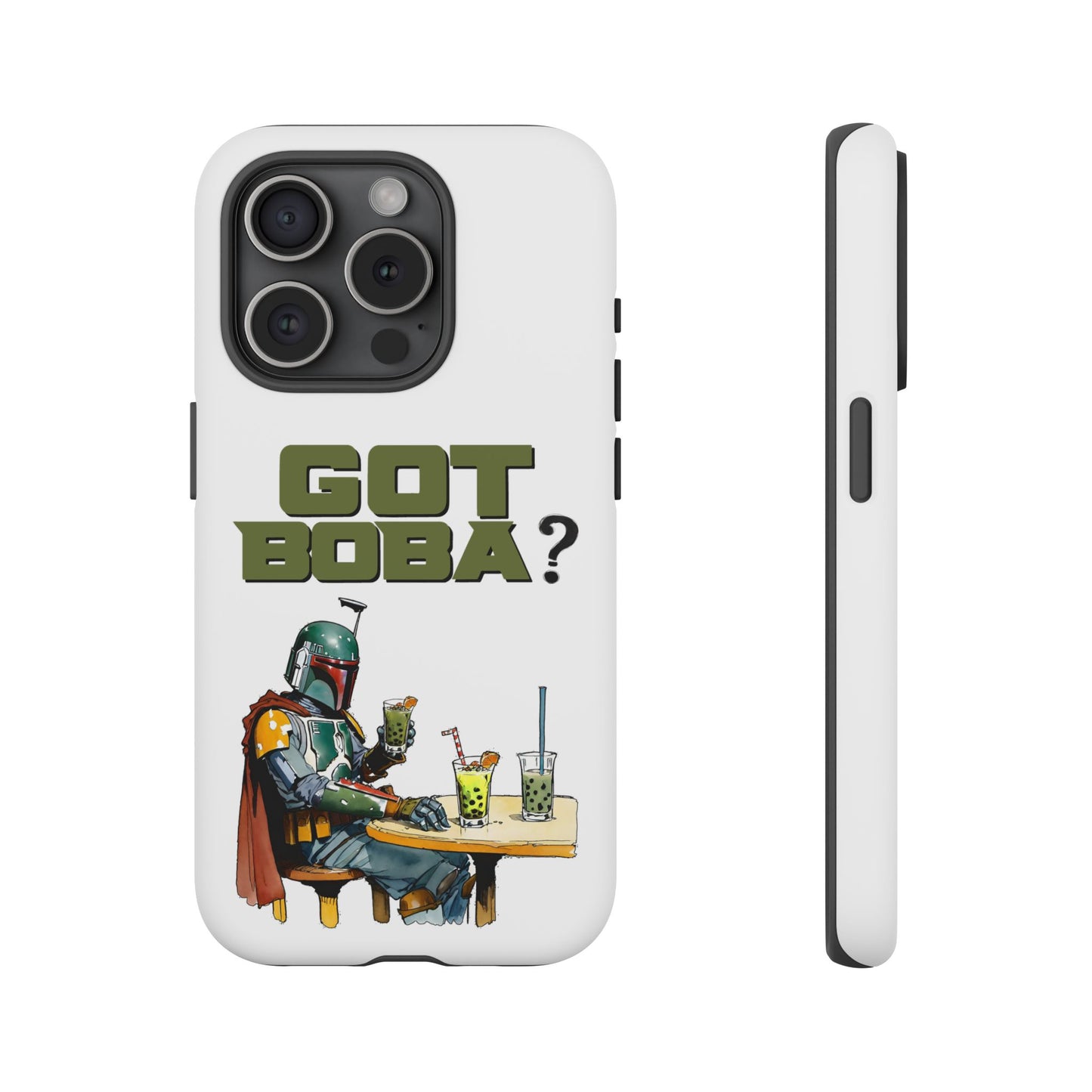 Tough Cases, Boba Fett Cell Phone Case, Star Wars Phone Cover, Rugged Phone Case, Funny Phone Case, Watercolor Design