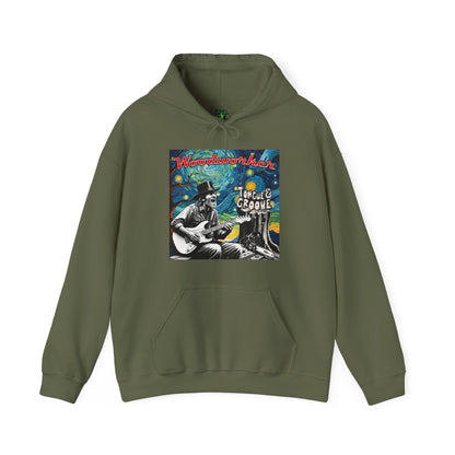 Vintage-Inspired Unisex Hooded Sweatshirt - Tongue & Groove Design