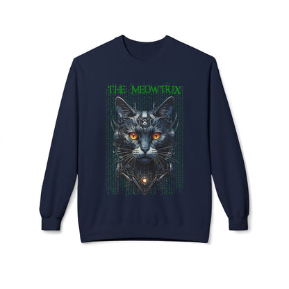 Matrix Cat Parody Sweatshirt, Funny Meowtrix Design, Cat Lover Gift, Movie Parody Shirt, Cool Neo Cat Apparel