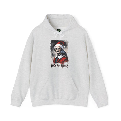 Edgar Allen Poe Santa Hoodie – 'Ho Ho Poe!' Gothic Christmas Sweatshirt