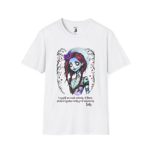 Sally T-Shirt, Unisex Softstyle Tee with Quote, Jack and Sally Fan Apparel, Nightmare Before Xmas Design