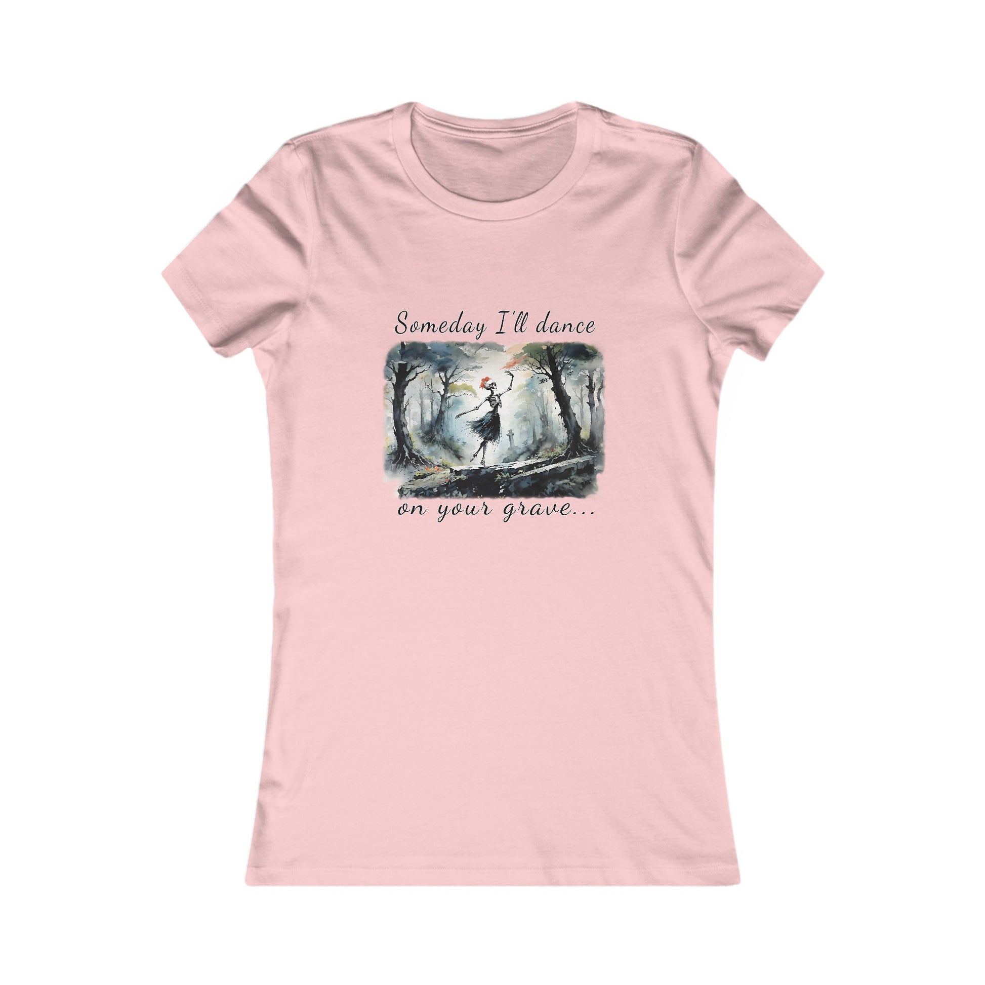 This Haunting Skeleton Shirt is perfect for ladies who love things that are spooky, romantic, and haunting. This Bella Canvas cotton t-shirt design is chillingly beautiful. Available in ladies soft cotton pink Bella Canvas t-shirts.