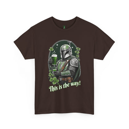 Star Wars T-shirt, Mando T-shirt, Mandalorian T-shirt, Mandalorian Drinking T-shirt, Star Wars Holiday T-shirt, Unisex Heavy Cotton Tee