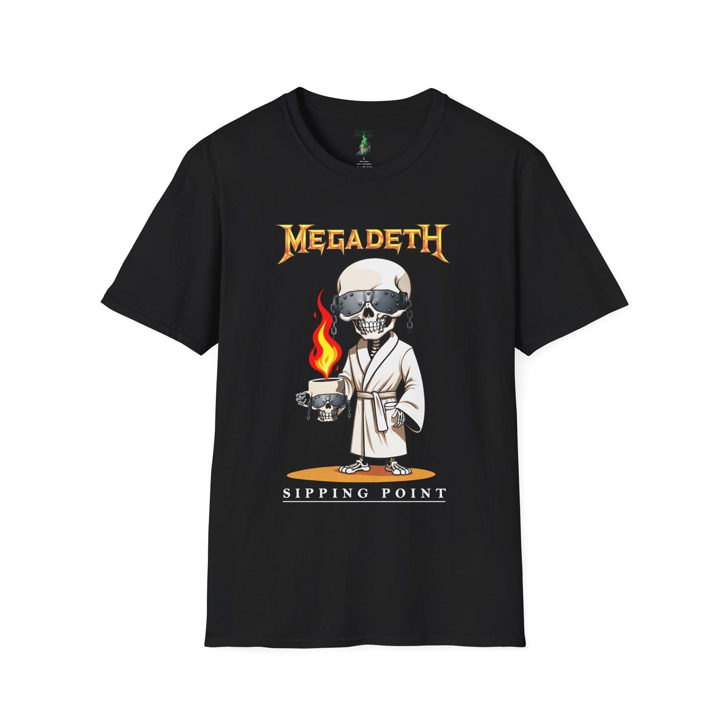 Sipping Time "Vic" Megadeth T-shirt - Gildan Softstyle T-Shirt