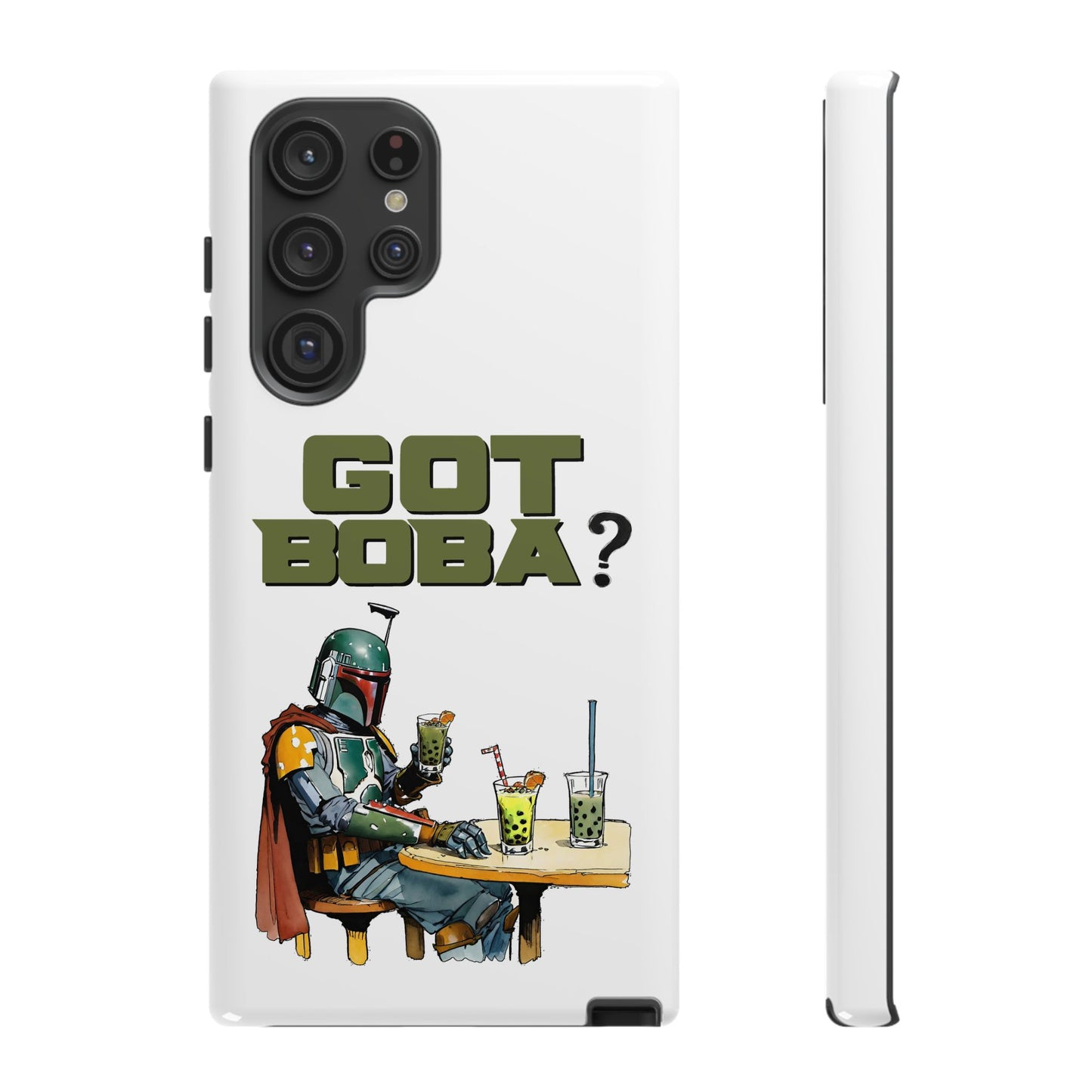 Tough Cases, Boba Fett Cell Phone Case, Star Wars Phone Cover, Rugged Phone Case, Funny Phone Case, Watercolor Design