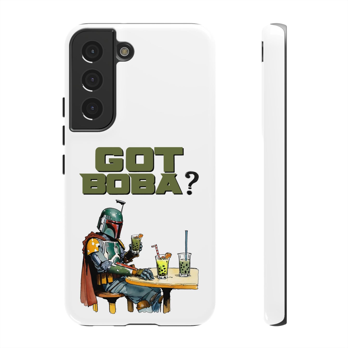 Tough Cases, Boba Fett Cell Phone Case, Star Wars Phone Cover, Rugged Phone Case, Funny Phone Case, Watercolor Design