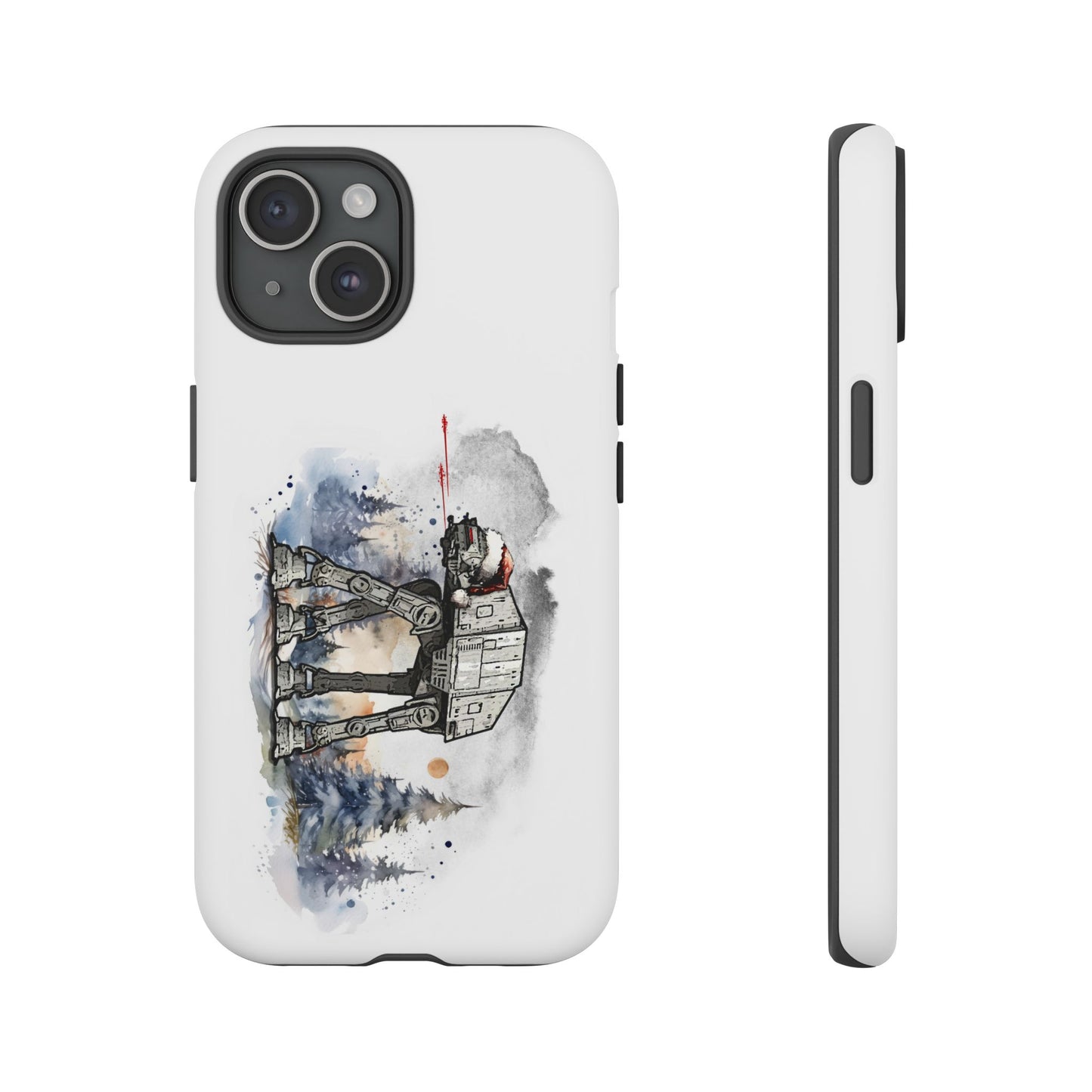 Tough Cases: Star Wars AT-AT Walker Santa Hat Rugged Cell Phone Case - Christmas Holiday Gift, Darth Santa iPhone Models, Unique Festive