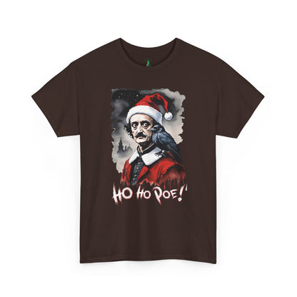 Edgar Allen Poe Santa T‑Shirt — "Ho Ho Poe!" Gothic Christmas Tee