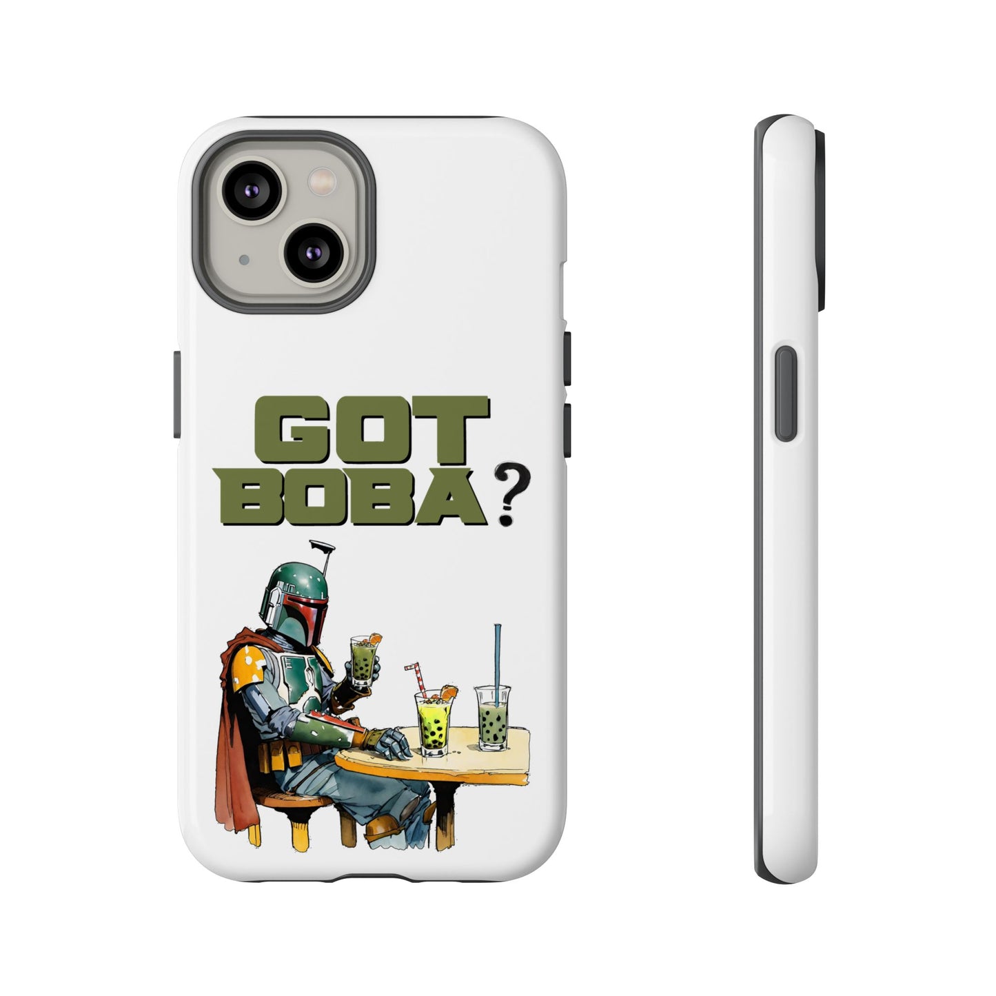 Tough Cases, Boba Fett Cell Phone Case, Star Wars Phone Cover, Rugged Phone Case, Funny Phone Case, Watercolor Design